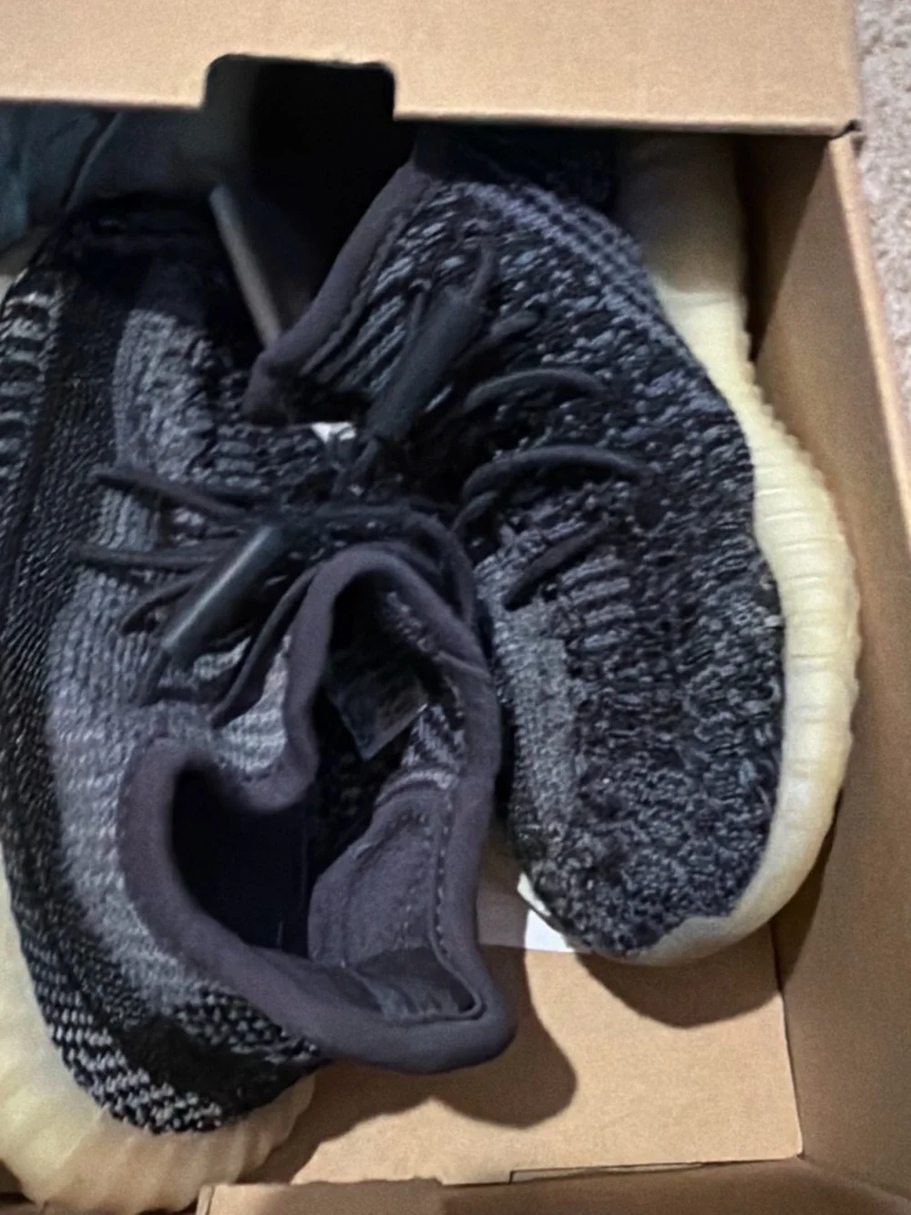 adidas Kids Black and Gray Knit Sneakers